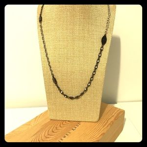 JEWEL KADE 🐚  layering brass & glass necklace 32”